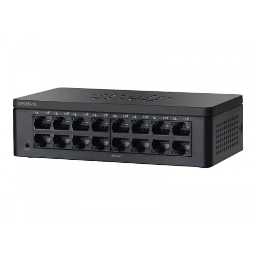 Cisco SF95D-16 16-Port 10100 Desktop Switch #SF95D-16-AS