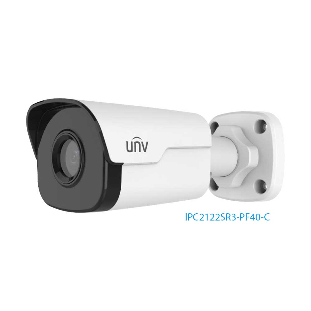 Uniview 2MP Fixed Bullet PoE IP Camera (IPC2122SR3-PF40-C)