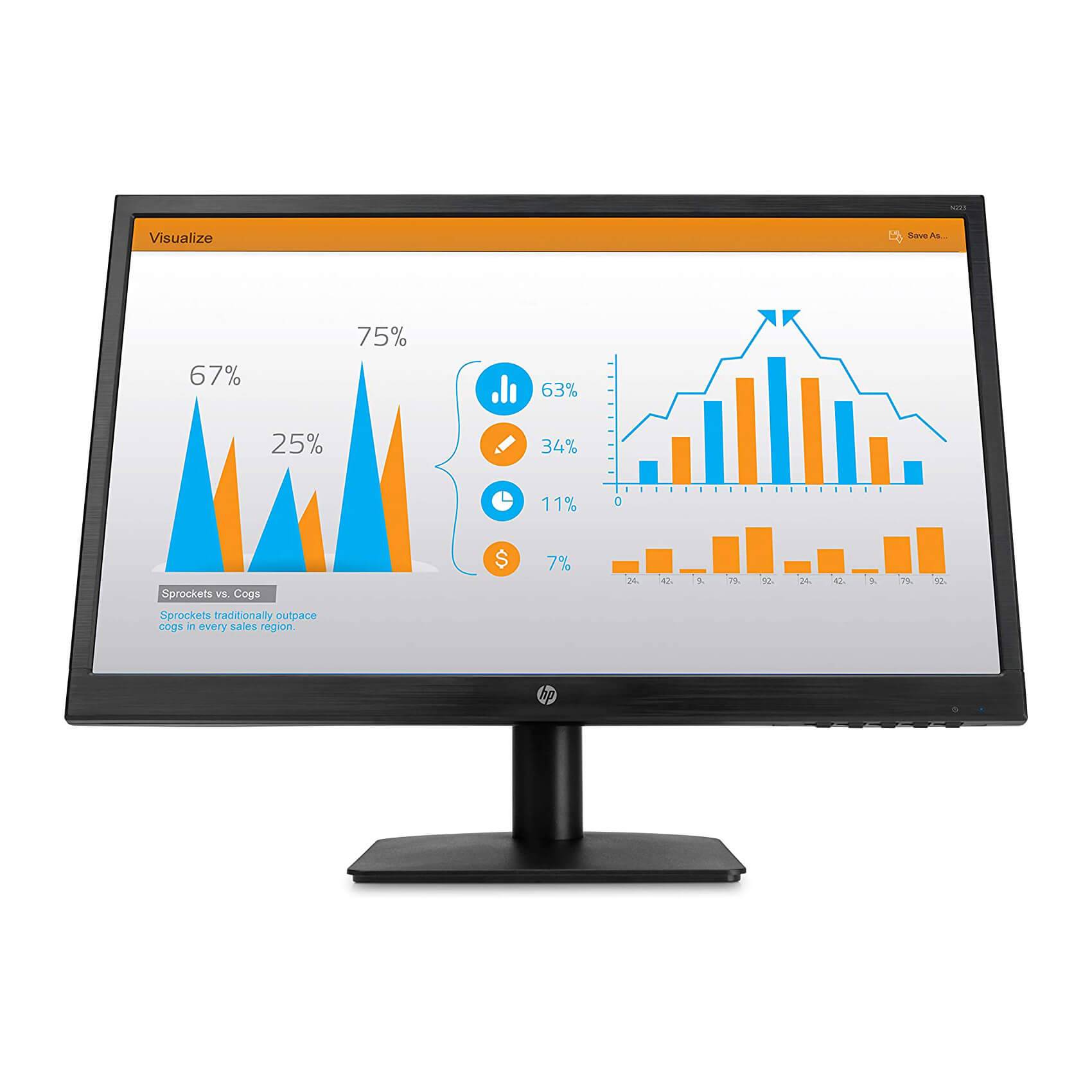 HP N223 21.5″ WLED LCD Monitor