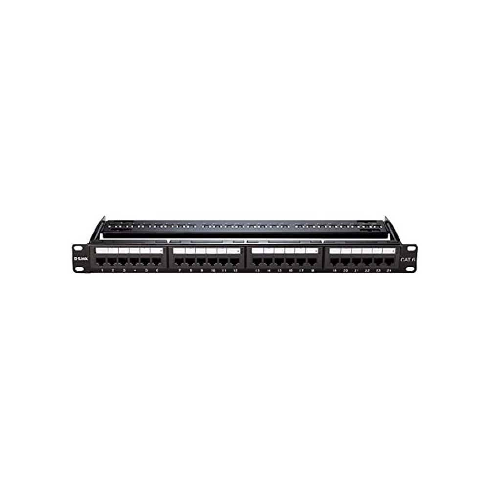 D-link 24 Port Black Cat6 UTP Loaded Patch Panel NPP-C61BLK241