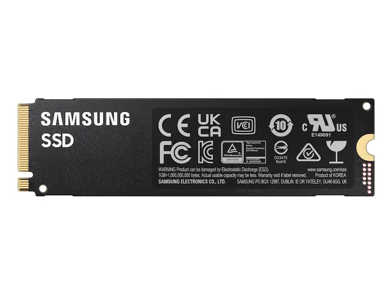 Samsung 980 PRO PCIe 4.0 NVMe® SSD MZ-V8P500BW_002_Back_Black