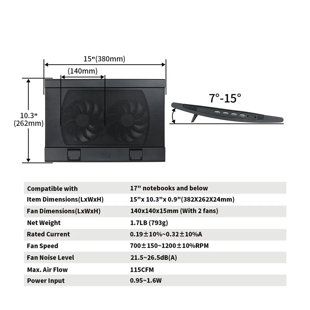 DeepCool WIND PAL FS Laptop Cooler (2)