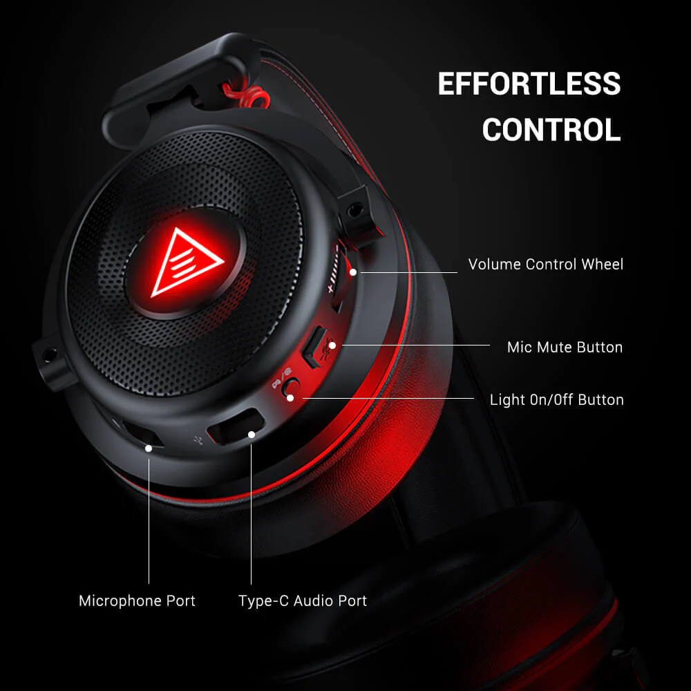 EKSA E900 Pro 7.1 Virtual Surround Sound Gaming Headset Color Black_04