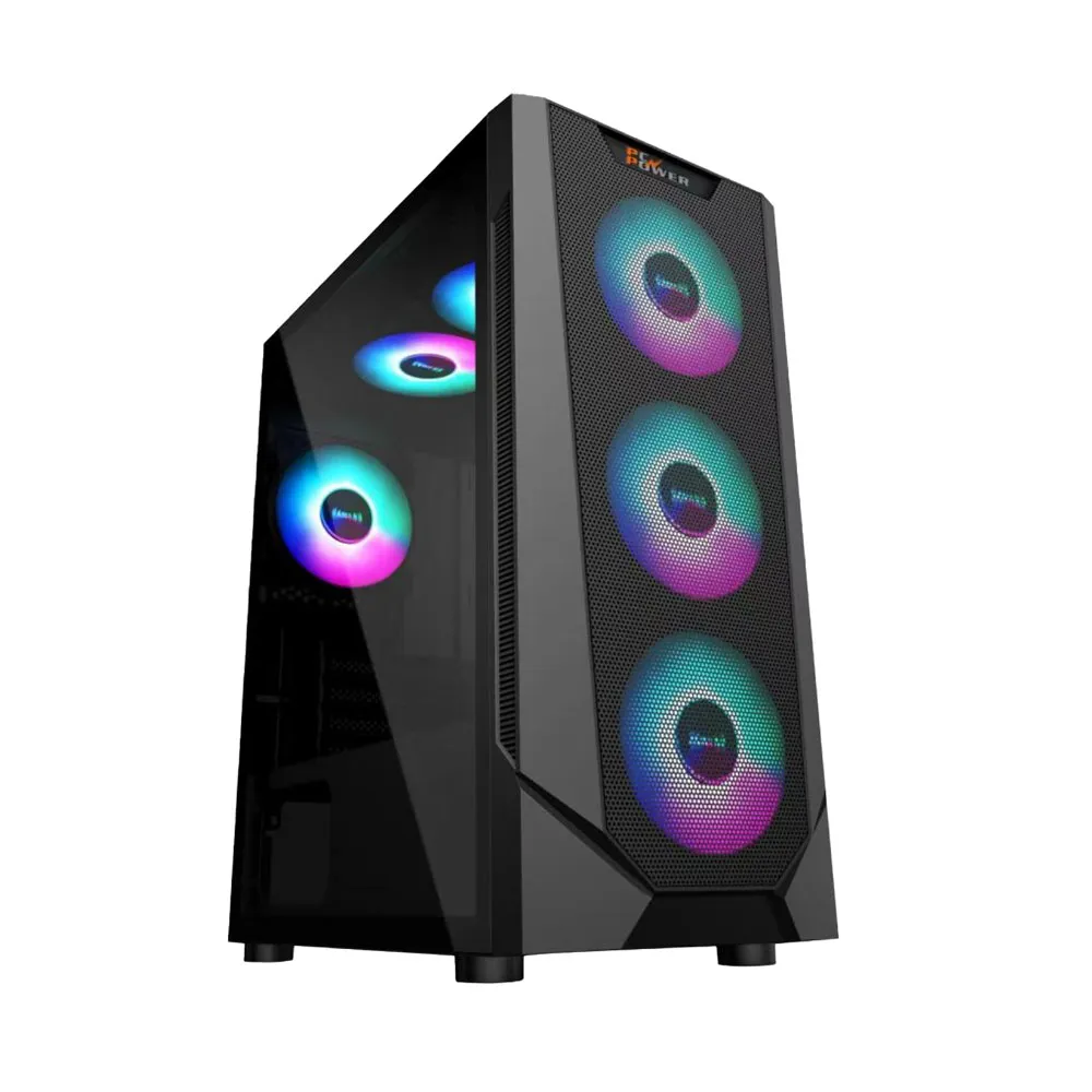 PC-POWER-PANZEN-Mesh-Black-ATX-Gaming-Casing-With-4-X-ARGB-Fan-#PG300