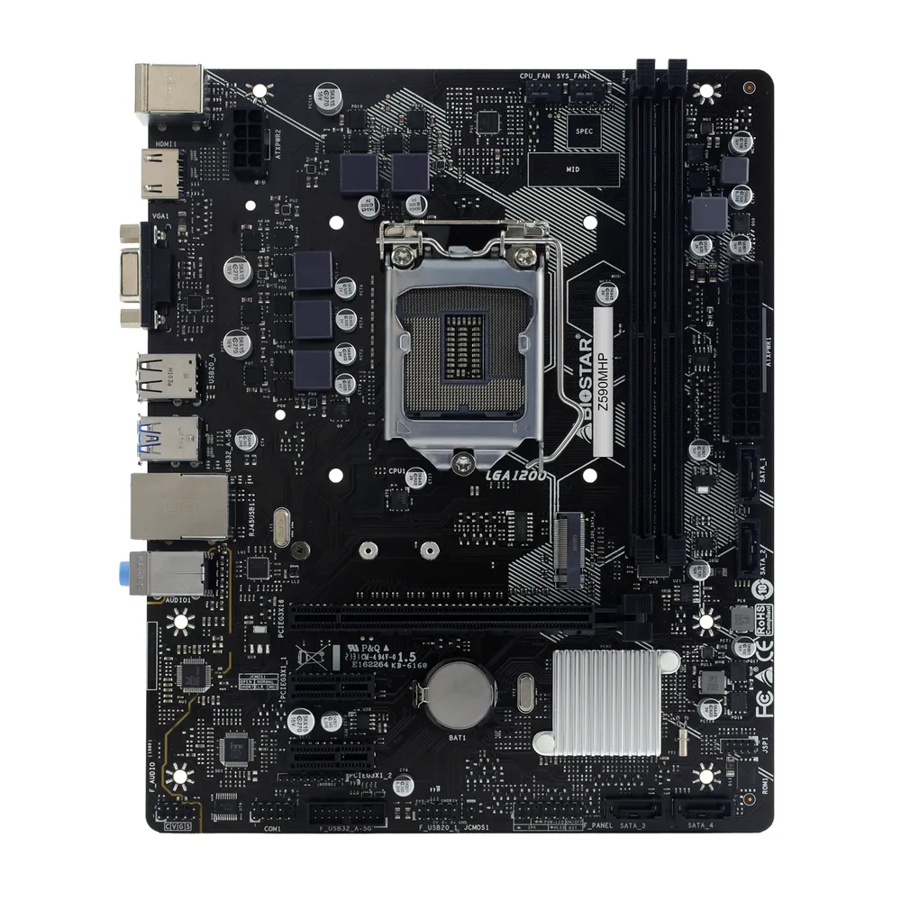 BIOSTAR Z590MHP 11th10th Gen Micro ATX Motherboard 02