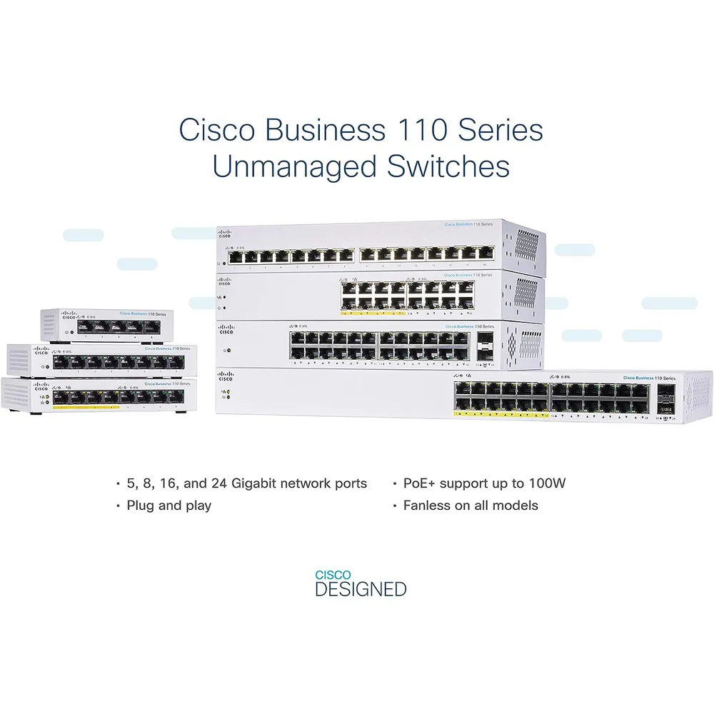 Cisco Business CBS110-16T-EU 16-port Gigabit Ethernet Switch 03