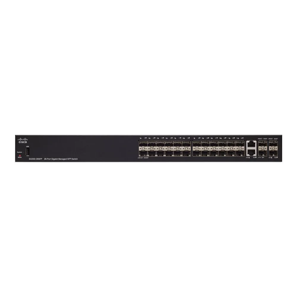 Cisco SG350-28SFP-K9-EU 28-port Gigabit Managed SFP Switch 01