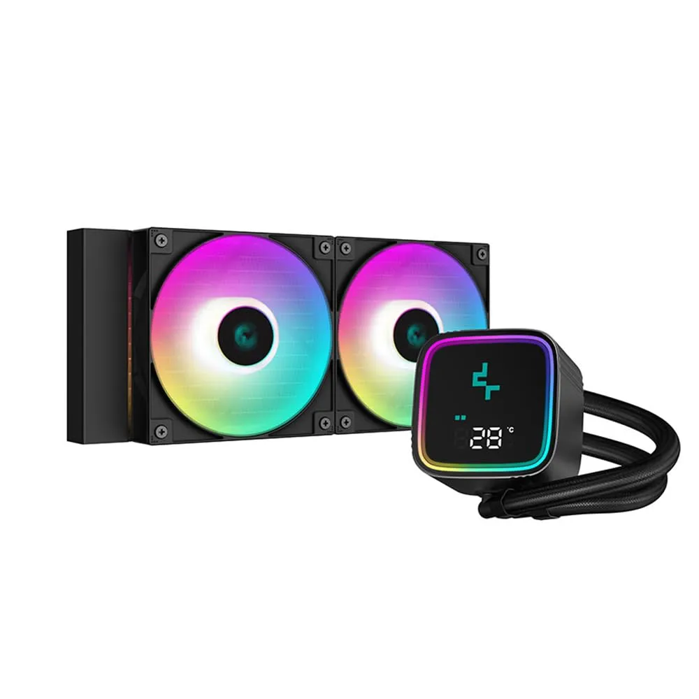 DeepCool LS520 SE Digital 240mm AIO Liquid Cooler with Status Display 01