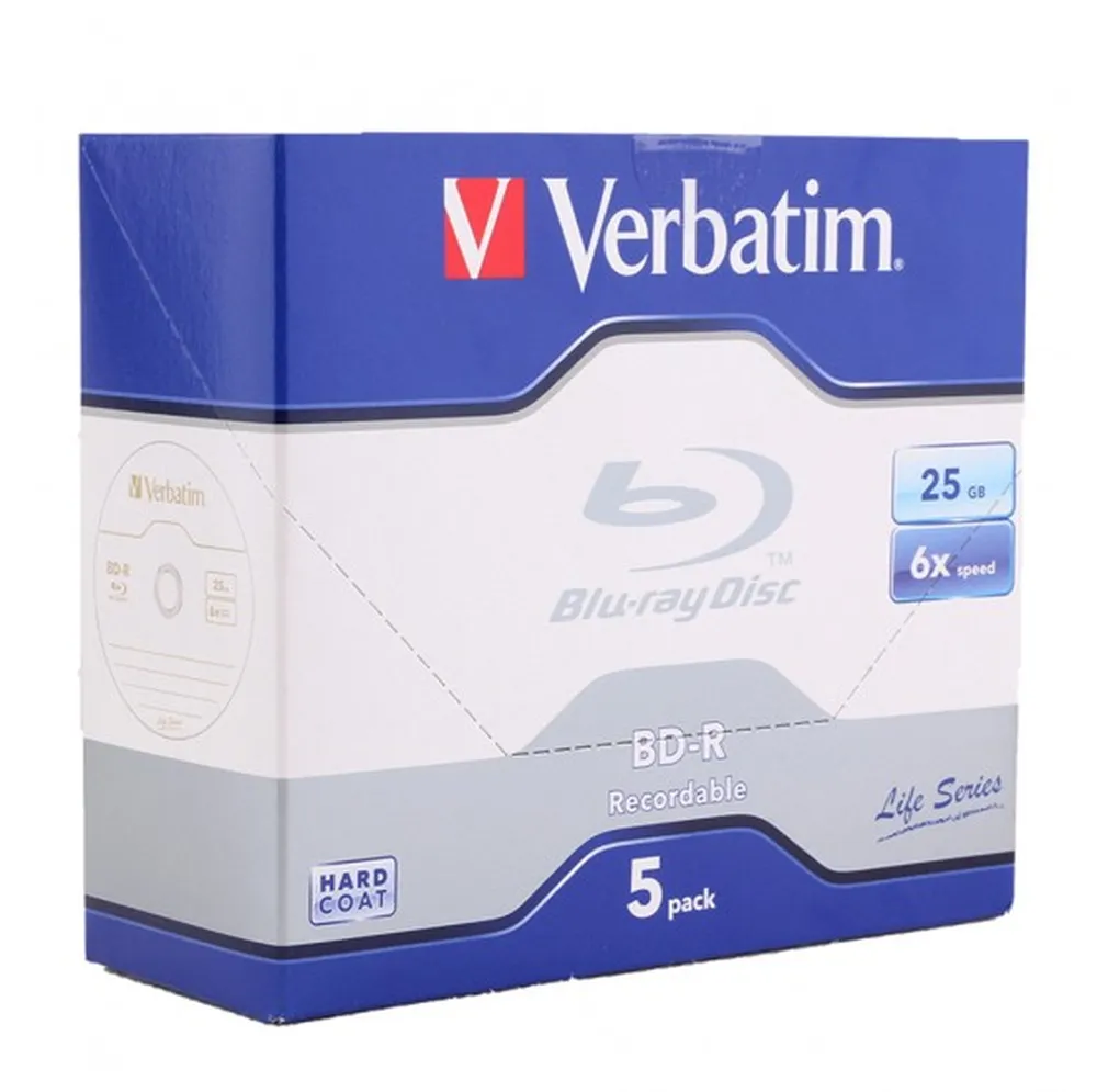 Verbatim 64292 Blu-Ray Disc 6X BD-R 25gb Jewel Case 01