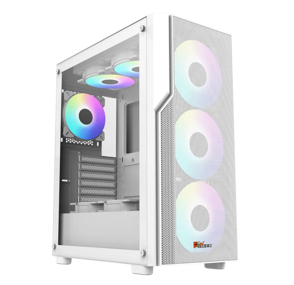 PC Power PG-H450 WH Zero Mesh M-AtxAtx Gaming casing