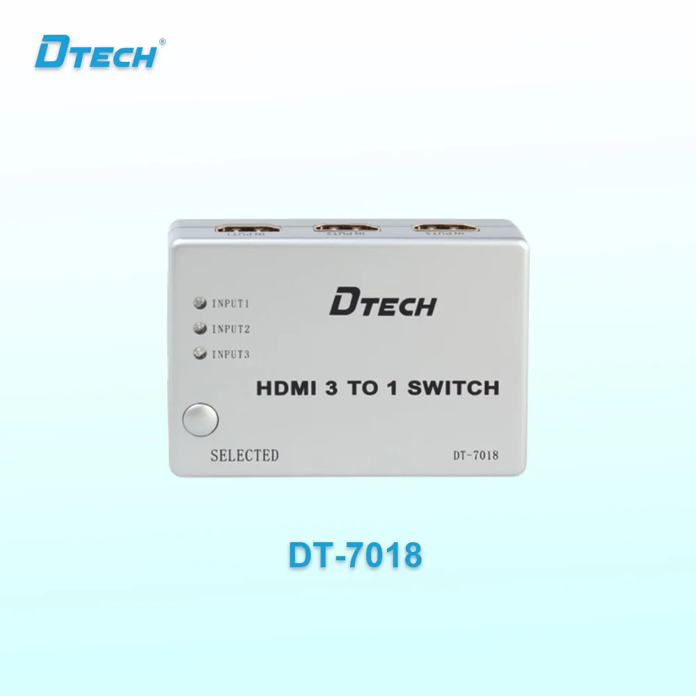 Dtech DT-7018 3 In 1 Out HDMI SWITCH Support 1080p And 3D