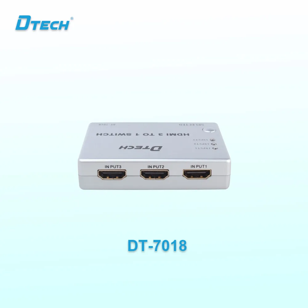 Dtech DT-7018 3 In 1 Out HDMI SWITCH Support 1080p And 3D