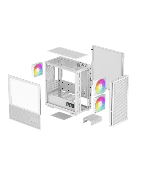 DeepCool CH360 DIGITAL WH mATX Airflow Case 04