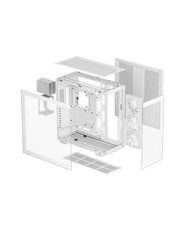 DeepCool CH780 WH ATX+ Panoramic Case 04