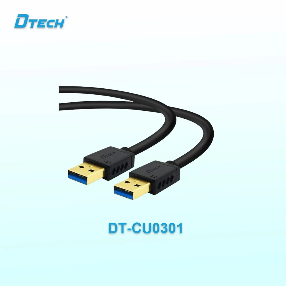 Dtech DT-CU0301 USB 3.0 Male to Male 1.5 Meter Black Extension Cable