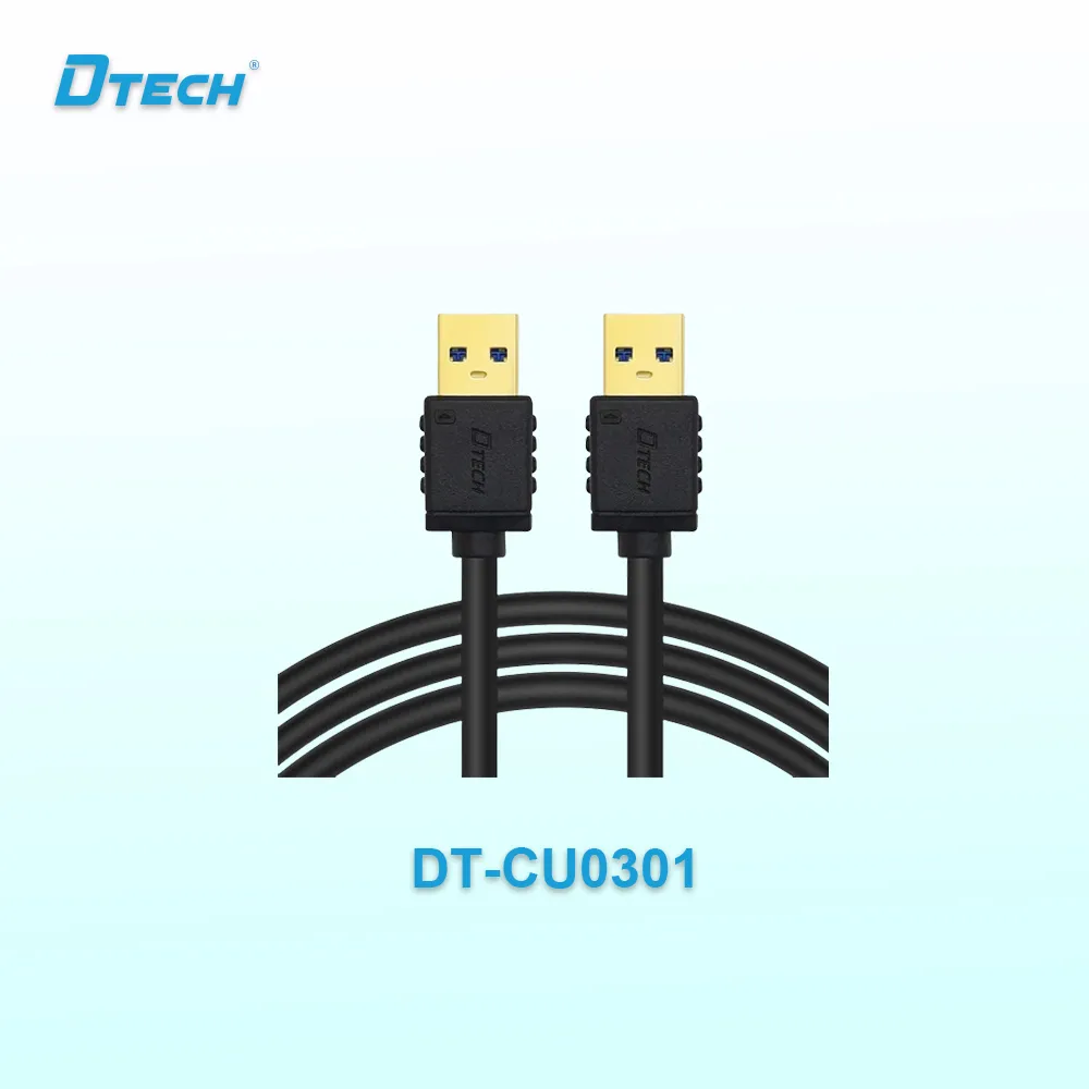 Dtech DT-CU0301 USB 3.0 Male to Male 1.5 Meter Black Extension Cable