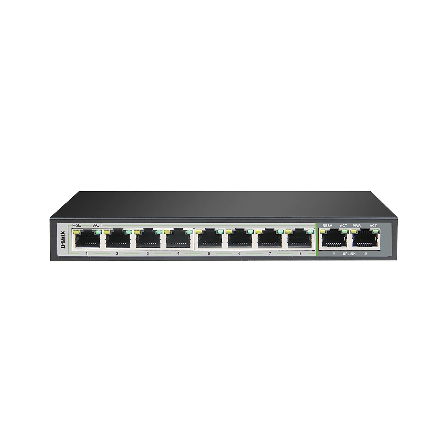 D-Link DGS-F1010P-E 10 Port Unmanaged PoE Switch