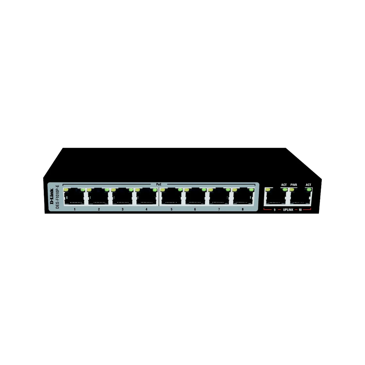 D-link DES-F1010P-E 10 Port Unmanaged PoE Switch 01