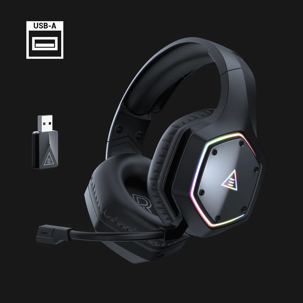 EKSA E1000 WT True 2.4 GHz Wireless Gaming Headset with ENC 01