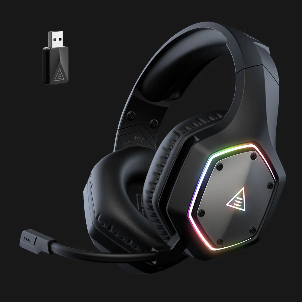 EKSA E1000 WT True 2.4 GHz Wireless Gaming Headset with ENC 02