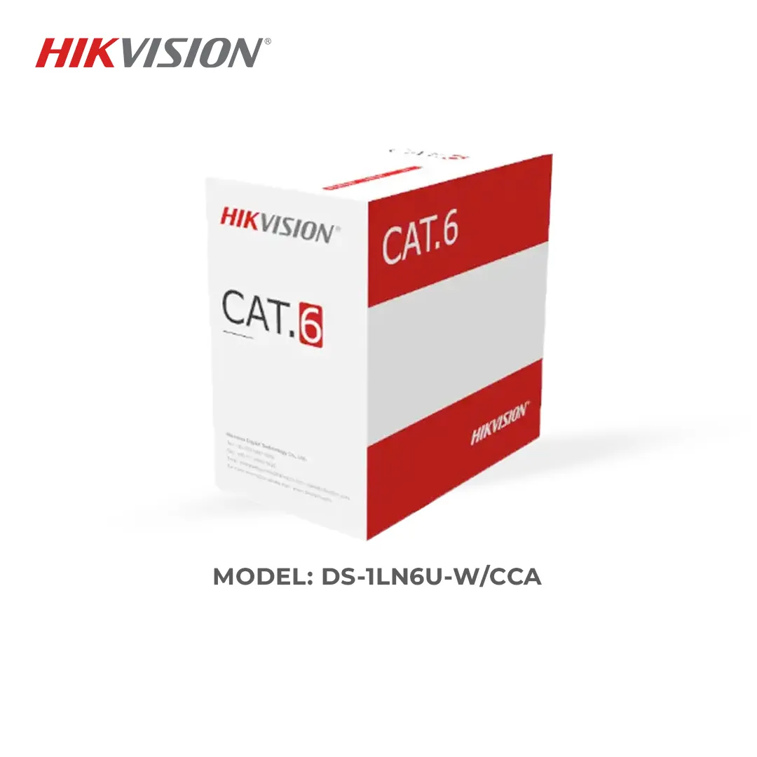 Hikvision DS-1LN6U-WCCA 305 m CAT6 UTP Network Cable (CCA,0.565 mm)