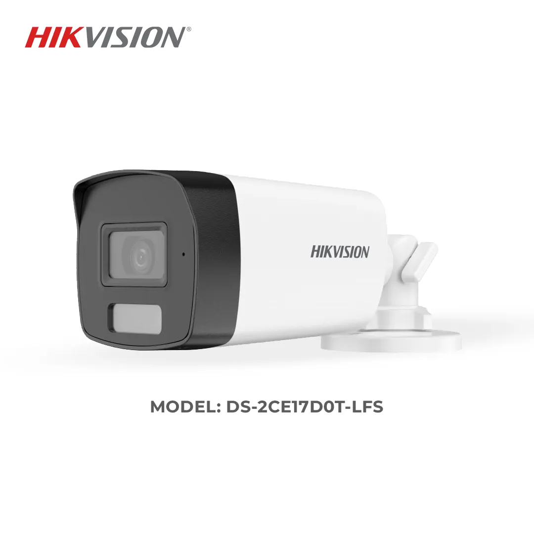 Hikvision DS-2CE17D0T-LFS 2MP Smart Hybrid Light Audio Fixed Bullet Camera