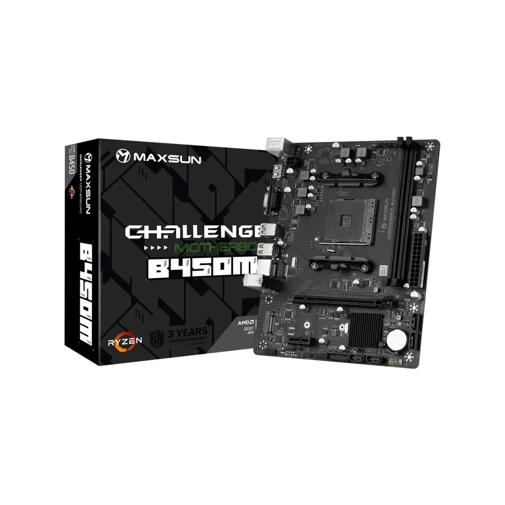 Maxsun Challenger B450M Motherboard 01