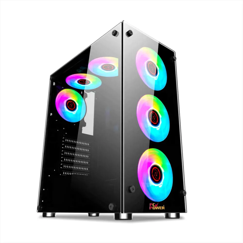 PC Power Crystal Glass Elite PP-GS2404 Elite M-ATX Gaming Casing 01